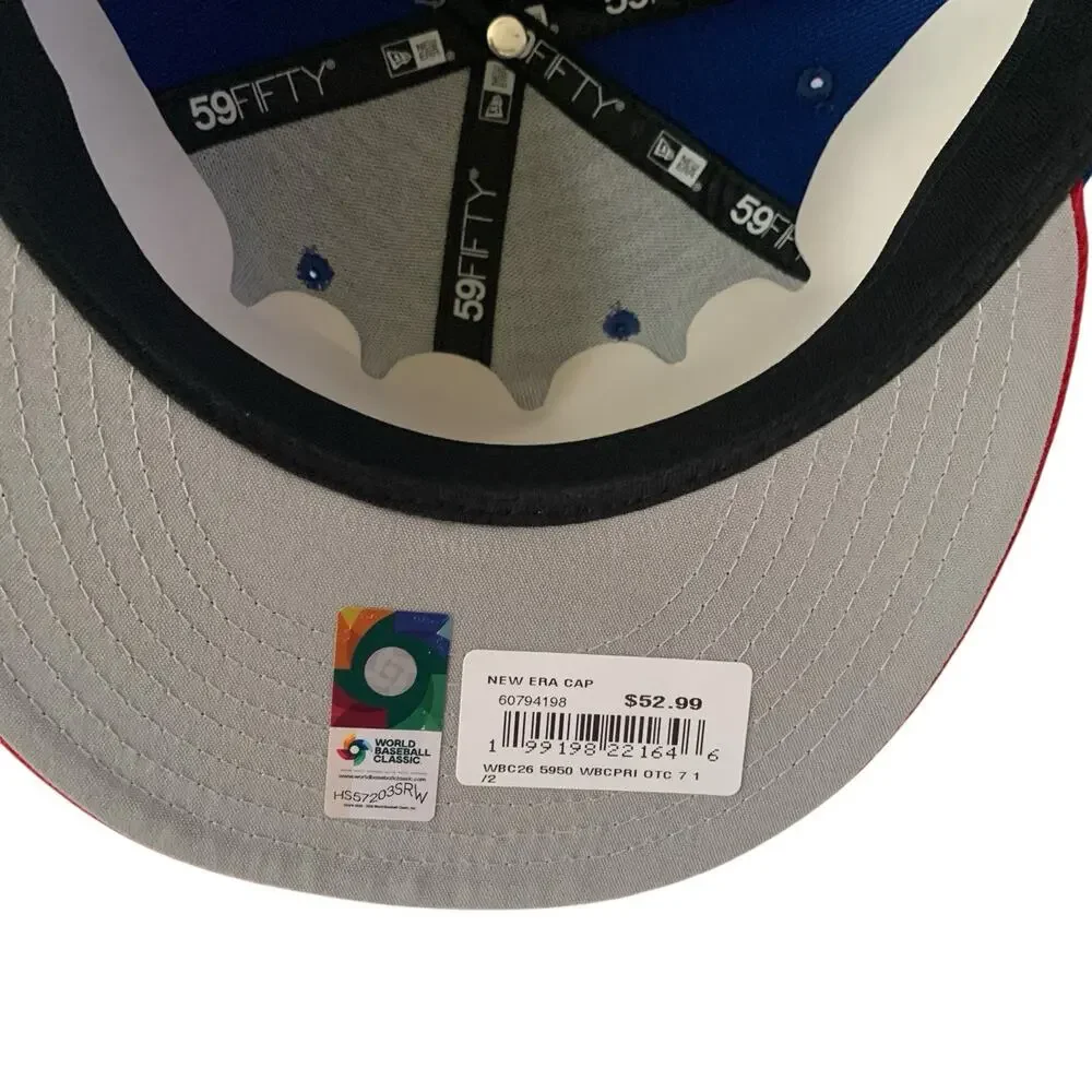 New Era 5950 Puerto Rico Size 7.5 Fitted WBC 2026 Baseball National Team Cap Hat